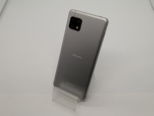 【中古】SHARP docomo 【SIMロック解除済み】 AQUOS sense4 シルバー 4GB 64GB SH-41A【大須アメ横】保証期間１ヶ月【ランクB】