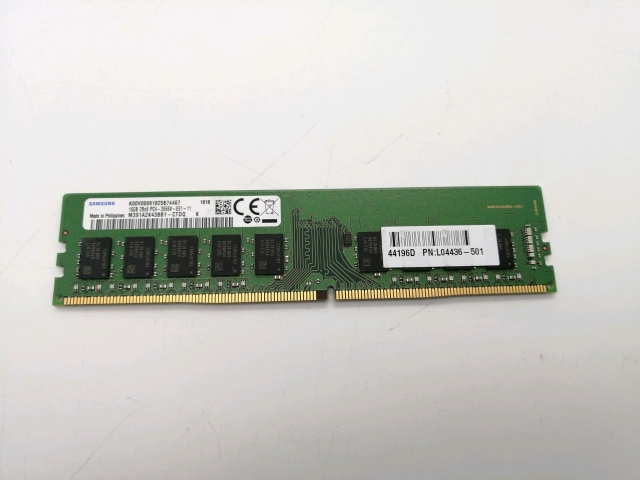 【中古】DDR4 16GB PC4-21300(DDR4-2666) ECC/Unbuffered【サーバー用】【秋葉2号】保証期間１週間 7,686円