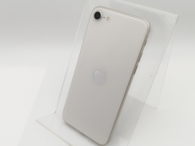 【中古】Apple au 【SIMフリー】 iPhone SE（第3世代） 128GB スターライト MMYG3J/A【津田沼】保証期間１ヶ月【ランクB】