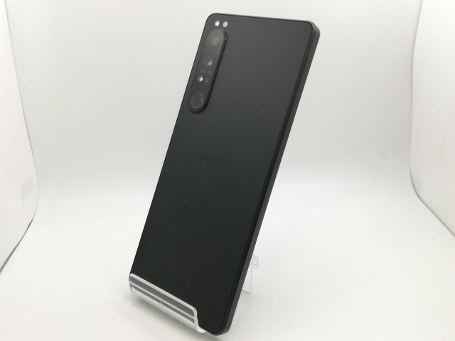 【中古】SONY docomo 【SIMフリー】 Xperia 1 IV ブラック 12GB 256GB SO-51C【新橋】保証期間１ヶ月【ランクB】