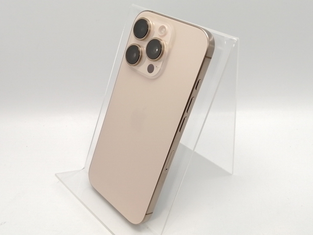 【中古】Apple SoftBank 【SIMフリー】 iPhone 16 Pro 128GB デザートチタニウム MYMX3J/A【高崎モントレー】保証期間１ヶ月【ランクA】