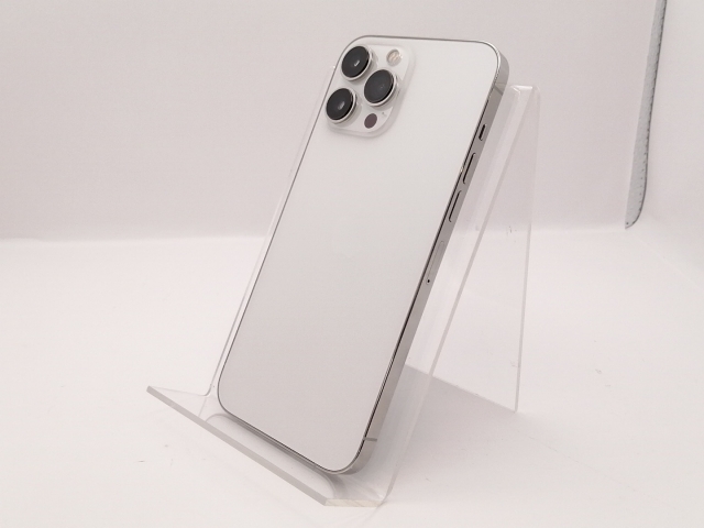 【中古】Apple 国内版 【SIMフリー】 iPhone 13 Pro Max 256GB シルバー MLJ93J/A【新宿東口】保証期間１ヶ月【ランクC】