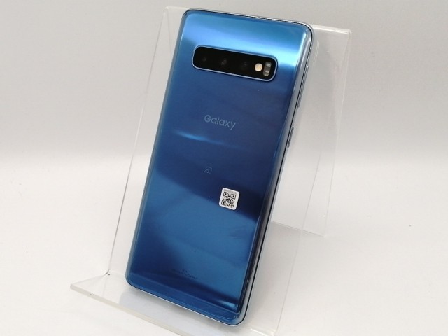 【中古】SAMSUNG au 【SIMロック解除済み】 Galaxy S10 SCV41 プリズム ブルー【吉祥寺】保証期間１ヶ月【ランクB】