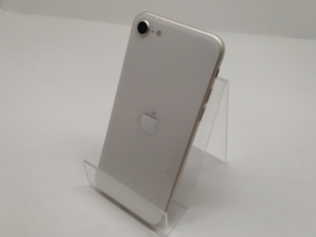 【中古】Apple au 【SIMフリー】 iPhone SE（第3世代） 64GB スターライト MMYD3J/A【宇田川】保証期間１ヶ月【ランクA】