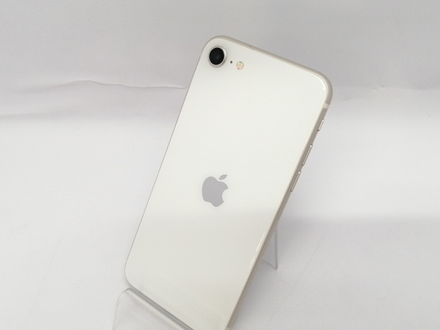 【中古】Apple au 【SIMフリー】 iPhone SE（第3世代） 64GB スターライト MMYD3J/A【川越クレアモール】保証期間１ヶ月【ランクB】