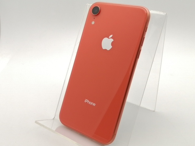【中古】Apple docomo 【SIMロック解除済み】 iPhone XR 64GB コーラル MT0A2J/A【神保町】保証期間１ヶ月【ランクA】