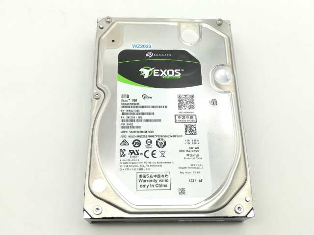 【中古】Seagate ST8000NM000A 8TB/7200rpm/256MB/6Gbps【小倉駅前】保証期間１週間の通販は