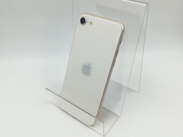 【中古】Apple au 【SIMフリー】 iPhone SE（第3世代） 128GB スターライト MMYG3J/A【千葉】保証期間１ヶ月【ランクA】