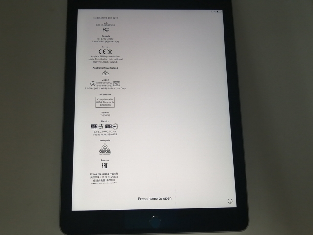 【中古】Apple 【Wi-Fi】 iPad（第6世代/2018） 32GB スペースグレイ MR7F2J/A【宇田川】保証期間１ヶ月【ランクB】_7