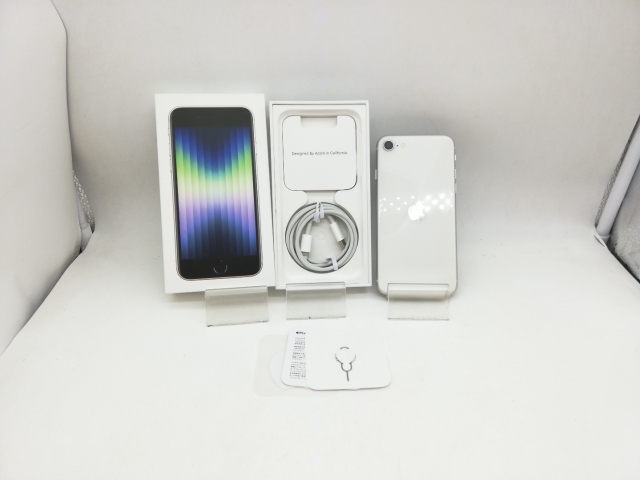 【中古】Apple au 【SIMフリー】 iPhone SE（第3世代） 64GB スターライト MMYD3J/A【秋葉本店】保証期間１ヶ月【ランクC】_7