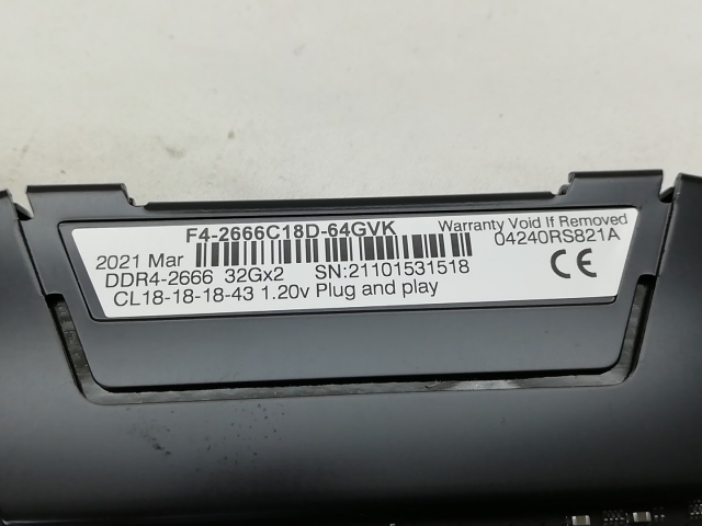 【中古】DDR4 32GB PC4-21300(DDR4-2666)【デスクトップPC用】【秋葉3号】保証期間１週間_2