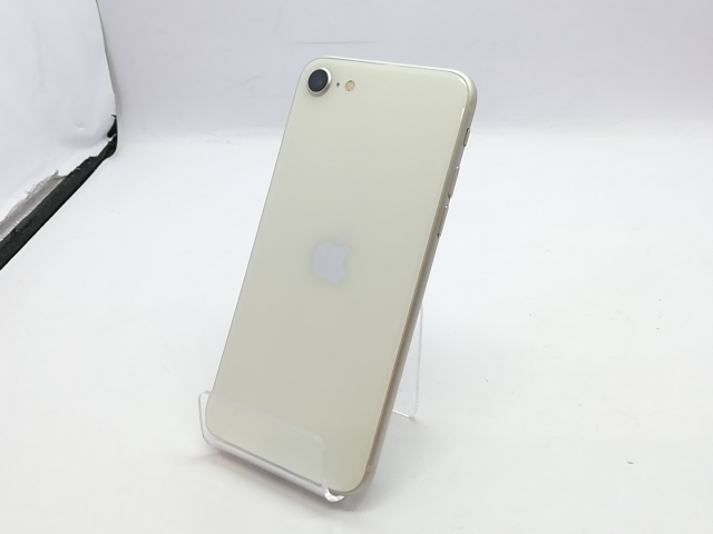 【中古】Apple au 【SIMフリー】 iPhone SE（第3世代） 64GB スターライト MMYD3J/A【立川フロム中武】保証期間１ヶ月【ランクC】