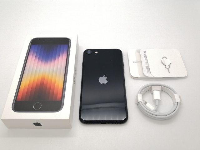 【中古】Apple au 【SIMフリー】 iPhone SE（第3世代） 128GB ミッドナイト MMYF3J/A【三宮センター】保証期間１ヶ月【ランクB】_9