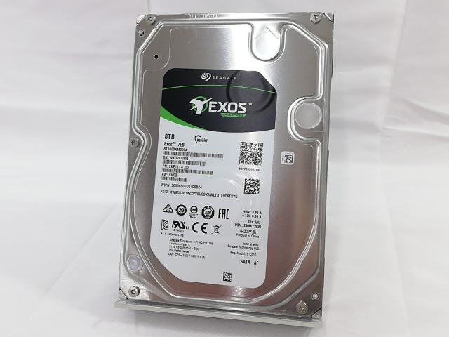中古】Seagate ST8000NM000A 8TB/7200rpm/256MB/6Gbps【大阪本店