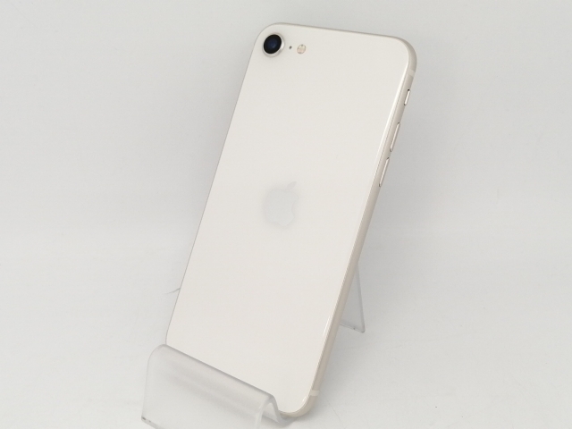 【中古】Apple au 【SIMフリー】 iPhone SE（第3世代） 64GB スターライト MMYD3J/A【川越クレアモール】保証期間１ヶ月【ランクB】
