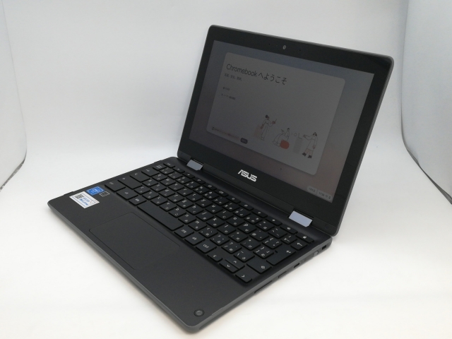 【中古】ASUS Chromebook Flip C214MA C214MA-GA0028 ダークグレー【Celeron N4020 4G 32G(Flash) WiFi 11.6LCD (タッチパネル)】【中野】保証期間１ヶ月【ランクC】