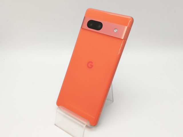 【中古】Google 国内版 【SIMフリー】 Pixel 7a コーラル 8GB 128GB G82U8【アリオ倉敷】保証期間１ヶ月【ランクB】