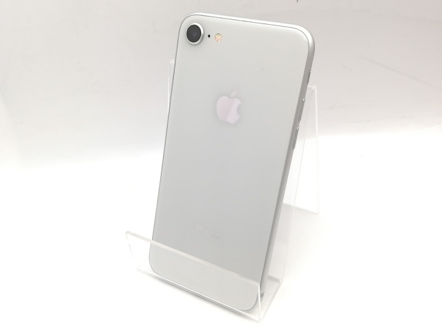 【中古】Apple au 【SIMロック解除済み】 iPhone 8 128GB シルバー MX1E2J/A【熊本】保証期間１ヶ月【ランクB】