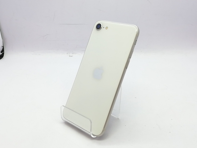 【中古】Apple au 【SIMフリー】 iPhone SE（第3世代） 64GB スターライト MMYD3J/A【立川フロム中武】保証期間１ヶ月【ランクB】