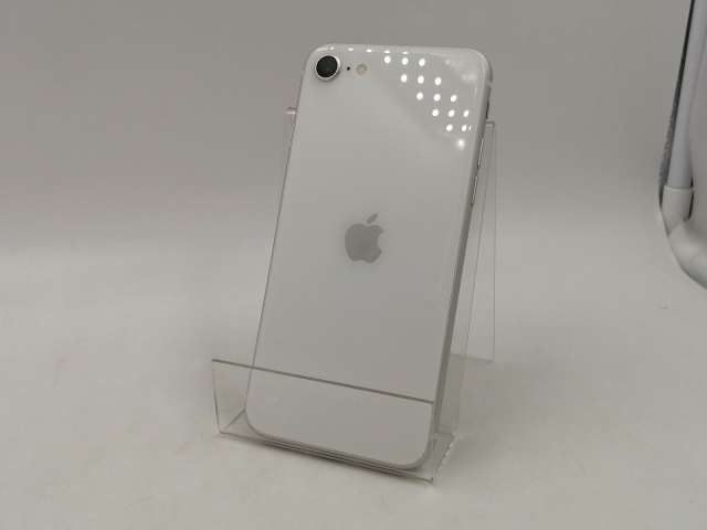 【中古】Apple au 【SIMロック解除済み】 iPhone SE（第2世代） 128GB ホワイト MHGU3J/A（後期型番）【千葉】保証期間１ヶ月【ランクB】