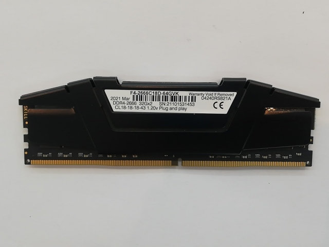 【中古】DDR4 32GB PC4-21300(DDR4-2666)【デスクトップPC用】【秋葉3号】保証期間１週間