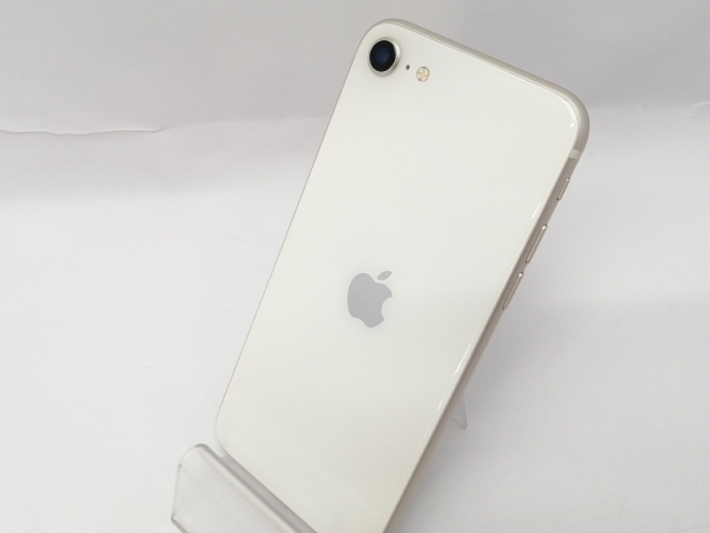 【中古】Apple au 【SIMフリー】 iPhone SE（第3世代） 64GB スターライト MMYD3J/A【川越クレアモール】保証期間１ヶ月【ランクB】