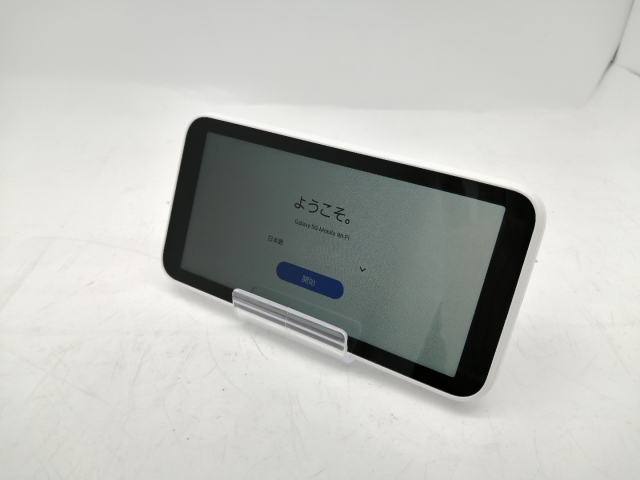 【中古】SAMSUNG au 【SIMフリー】 Galaxy 5G Mobile Wi-Fi SCR01 ホワイト SCR01SWA【秋葉5号】保証期間１ヶ月【ランクB】