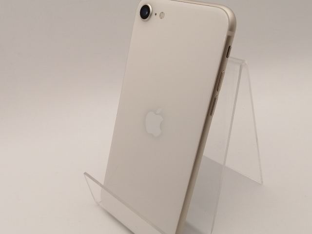 【中古】Apple docomo 【SIMフリー】 iPhone SE（第3世代） 64GB スターライト MMYD3J/A【神保町】保証期間１ヶ月【ランクB】