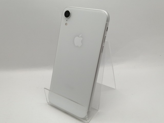 【中古】Apple au 【SIMロック解除済み】 iPhone XR 64GB ホワイト MT032J/A【秋葉3号】保証期間１ヶ月【ランクB】