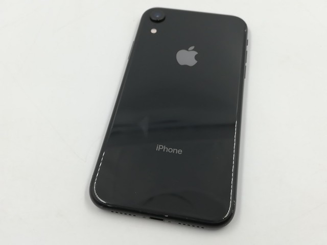 【中古】Apple SoftBank 【SIMロック解除済み】 iPhone XR 128GB ブラック MT0G2J/A【千葉】保証期間１ヶ月【ランクC】