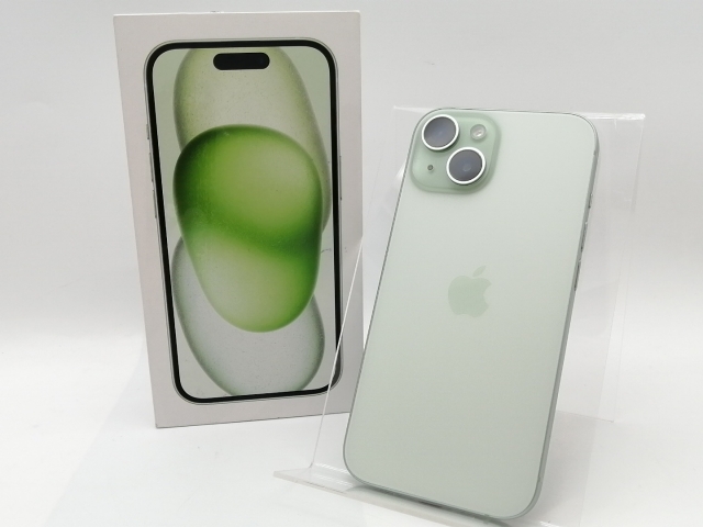 【中古】Apple docomo 【SIMフリー】 iPhone 15 256GB グリーン MTMT3J/A【津田沼】保証期間１ヶ月【ランクA】