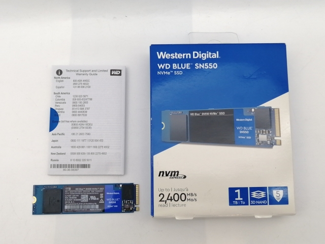 【中古】W.D. WD Blue SN550(WDS100T2B0C) 1TB/M.2 2280(PCIe3.0 NVMe)【津田沼】保証期間１週間_2