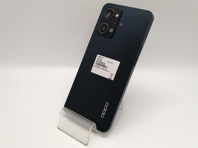 【中古】Oppo ymobile 【SIMフリー】 OPPO Reno7 A スターリーブラック 6GB 128GB A201OP【大須アメ横】保証期間１ヶ月【ランクA】
