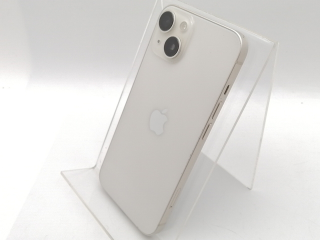 【中古】Apple au 【SIMフリー】 iPhone 14 256GB スターライト MPW33J/A【津田沼】保証期間１ヶ月【ランクC】