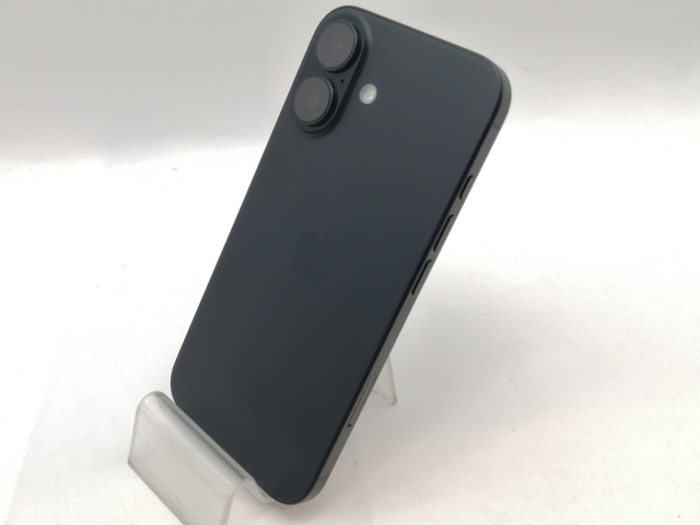 【中古】Apple 国内版 【SIMフリー】 iPhone 16 128GB ブラック MYDQ3J/A【津田沼】保証期間１ヶ月【ランクA】