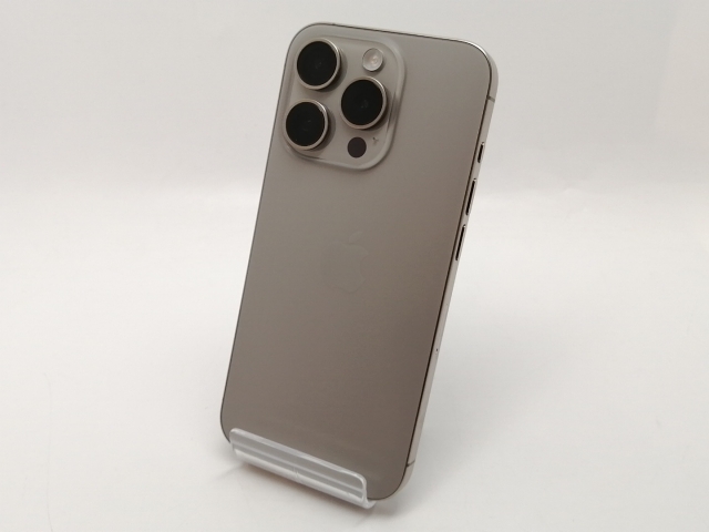 【中古】Apple 国内版 【SIMフリー】 iPhone 15 Pro 256GB ナチュラルチタニウム MTUF3J/A【津田沼】保証期間１ヶ月【ランクA】