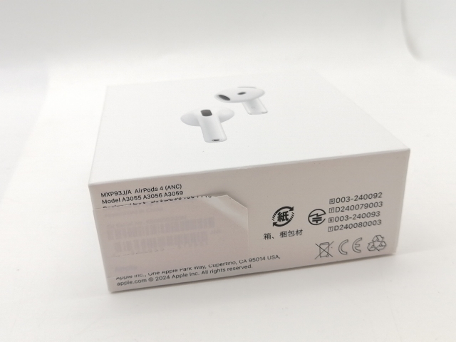 未使用】Apple AirPods 4 アクティブノイズキャンセリング搭載モデル
