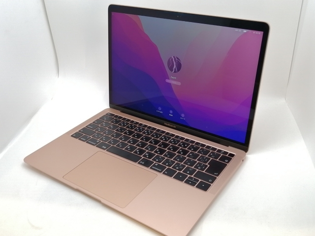 【中古】Apple MacBook Air 13インチ Corei5:1.6GHz 128GB ゴールド MREE2J/A (Late 2018)【津田沼】保証期間１ヶ月【ランクC】