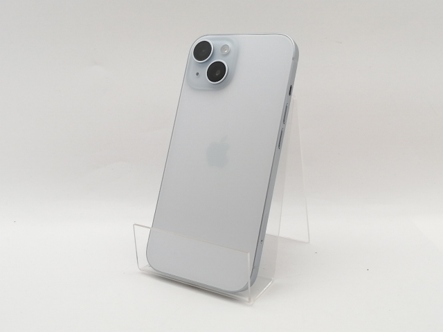 【中古】Apple docomo 【SIMフリー】 iPhone 15 128GB ブルー MTML3J/A【津田沼】保証期間１ヶ月【ランクA】