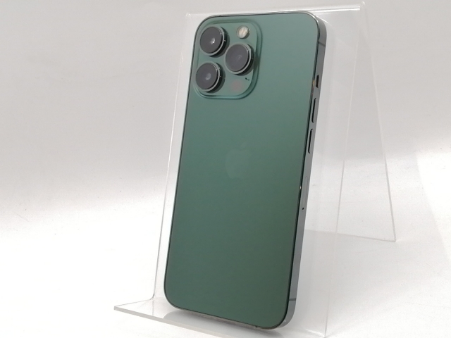 【中古】Apple 国内版 【SIMフリー】 iPhone 13 Pro 128GB アルパイングリーン MNDX3J/A【神保町】保証期間１ヶ月【ランクB】