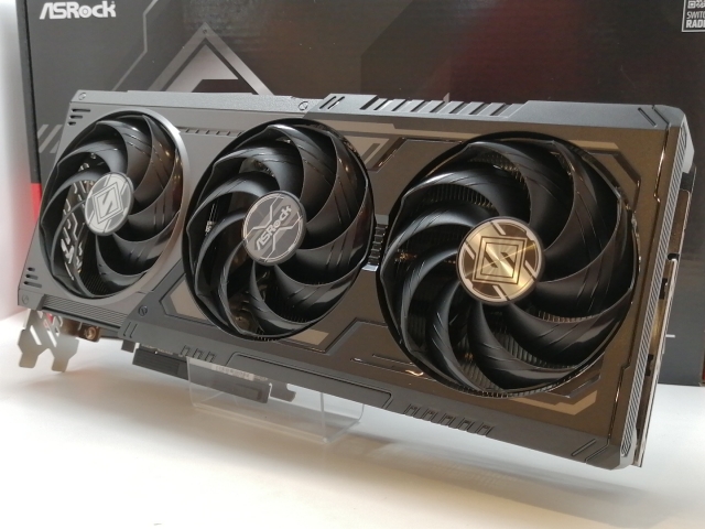 【中古】ASRock Radeon RX 9070 XT Steel Legend Dark 16GB RX9070XT/16GB(GDDR6)【津田沼】保証期間１週間