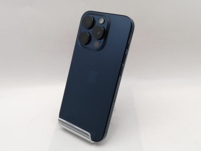 【中古】Apple 国内版 【SIMフリー】 iPhone 15 Pro 256GB ブルーチタニウム MTUG3J/A【津田沼】保証期間１ヶ月【ランクB】