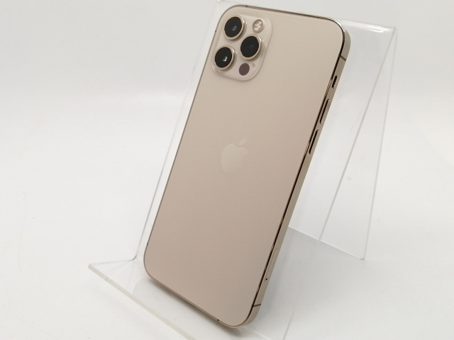 【中古】Apple au 【SIMロック解除済み】 iPhone 12 Pro 256GB ゴールド MGMC3J/A【津田沼】保証期間１ヶ月【ランクA】