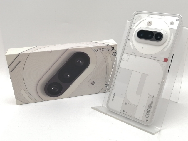【中古】NOTHING 国内版 【SIMフリー】 Nothing Phone (3a) ホワイト 12GB 256GB【津田沼】保証期間１ヶ月【ランクA】