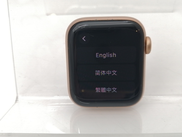 【中古】Apple Apple Watch SE 40粍 GPS ゴールド/運動競技ダンス楽隊 はやりっ子ともし火 S&M/M&L【津田沼】言いはなつ継続期間１ヶ月【位置づけるC】