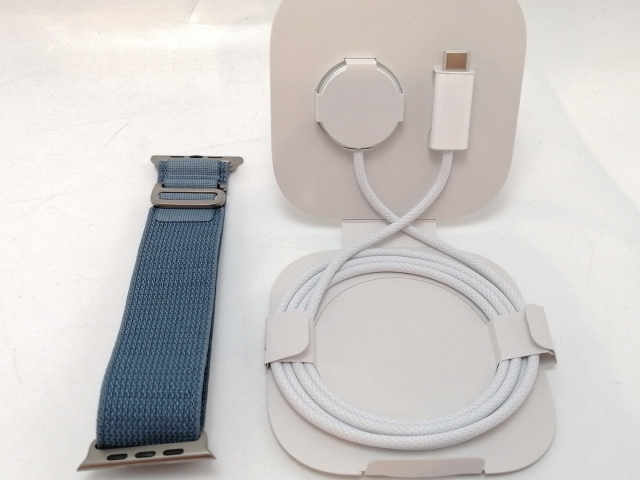 【中古】Apple Apple Watch Ultra3 49mm Cellular ナチュラルチタニウムケース/ライトブルーアルパインループM MEWM4J/A【津田沼】保証期間１ヶ月【ランクA】_6
