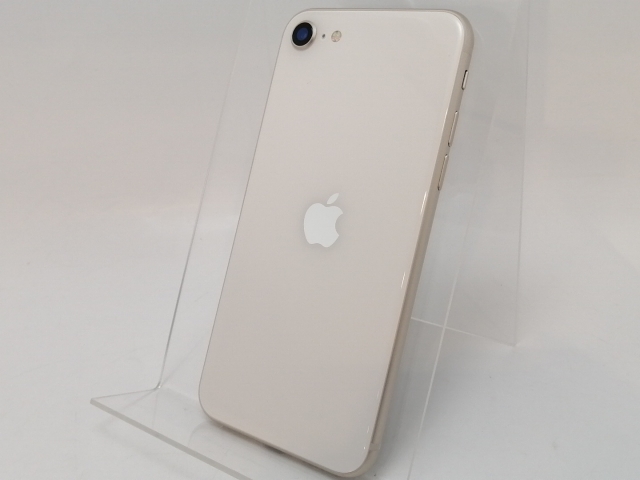 【中古】Apple docomo 【SIMフリー】 iPhone SE（第3世代） 64GB スターライト MMYD3J/A【津田沼】保証期間１ヶ月【ランクA】