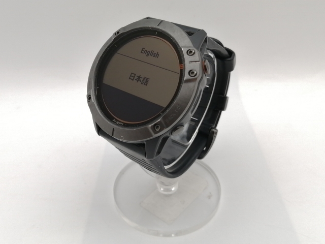 中古】Garmin fenix 6X Pro Dual Power - Ti Black DLC 010-02157-53 