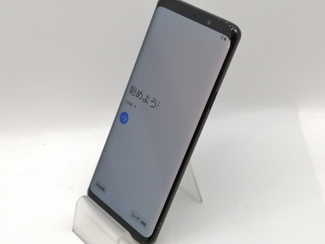 【中古】SAMSUNG au 【SIMロック解除済み】 Galaxy S9+ SCV39 ミッドナイト ブラック【津田沼】保証期間１ヶ月【ランクC】_1