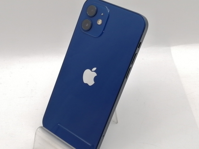 【中古】Apple 楽天モバイル 【SIMフリー】 iPhone 12 64GB ブルー MGHR3J/A【津田沼】保証期間１ヶ月【ランクB】